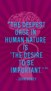 It's human nature!
